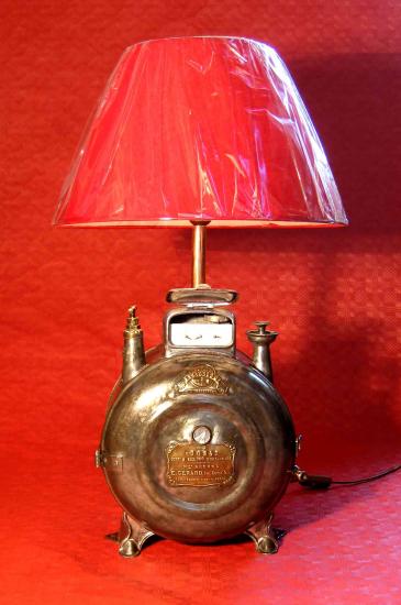 Lampe compteur gaz 1914 5.2Kg H:74cm L:45cm